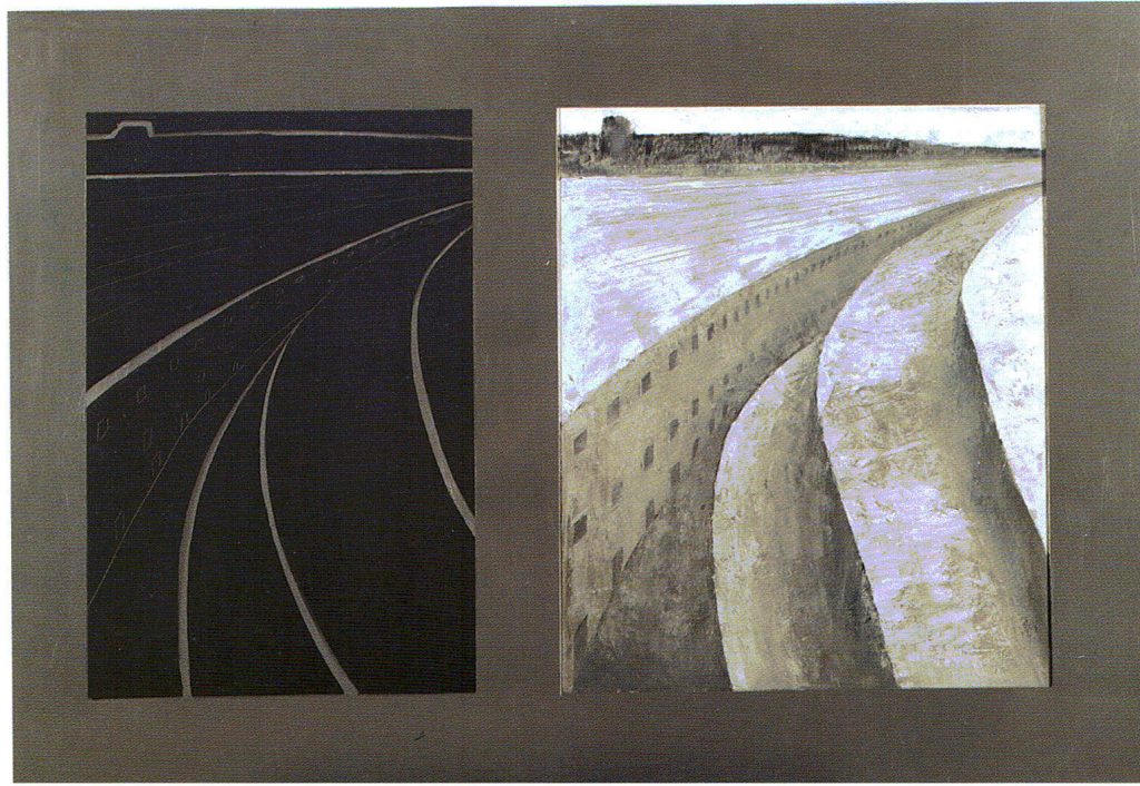79º 29´ La - Norte, 9º 29´ Lo - Este. serie Geografía- óleo sobre tela- 108 x 75 - 1999 - Jaime Sánchez