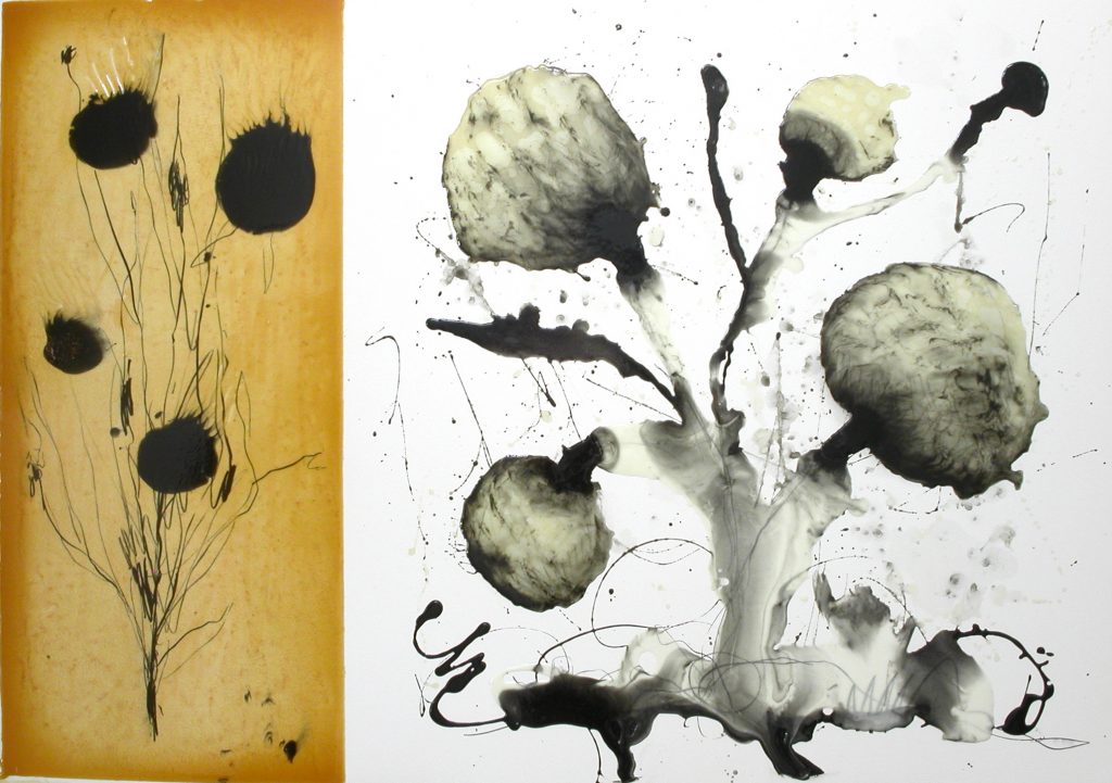 Algodones-serie Flores-Jaime Sánchez Alonso- resina de poliéster sobre foam- 140 x 120 cm- 2003