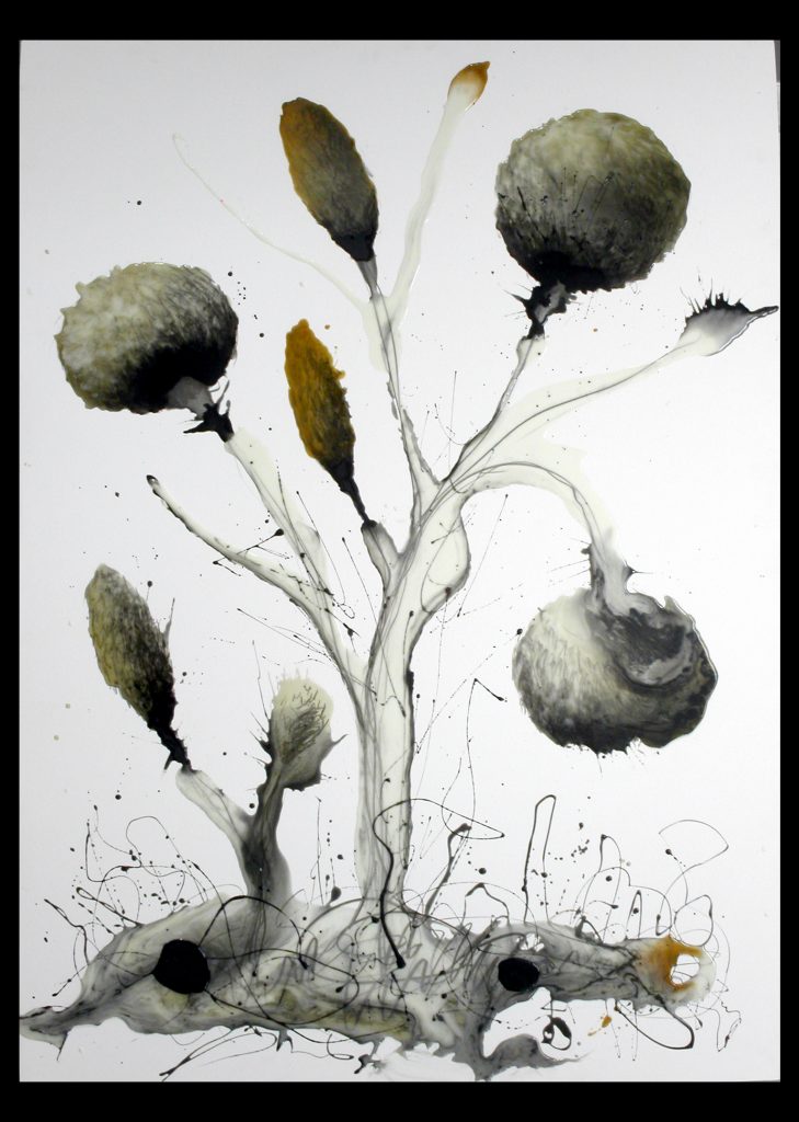 Algodones 2 - serie Flores - Jaime Sánchez Alonso - resina de poliéster sobre foam - 140 x 120 cm - 2003