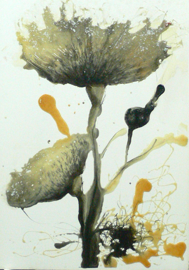 Letonita- serie Flores - Jaime Sánchez Alonso - resina de poliéster sobre foam - 100 x 70 cm - 2002